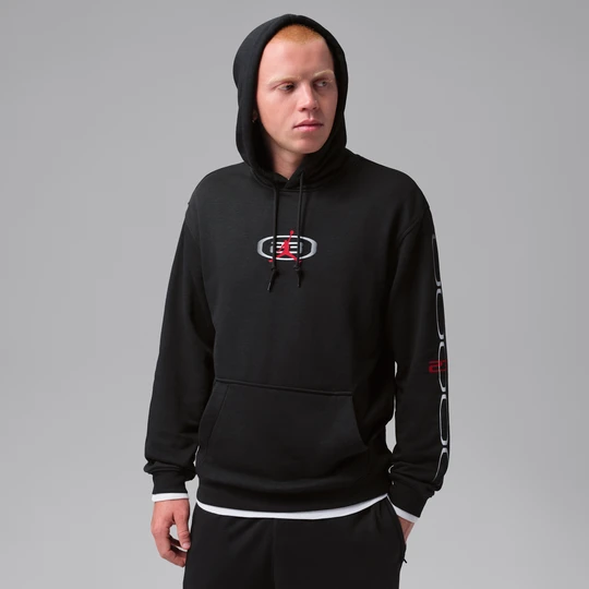 Zdjęcie produktu Męska dzianinowa bluza z kapturem Dri-FIT Jordan Sport Crossover - Czerń