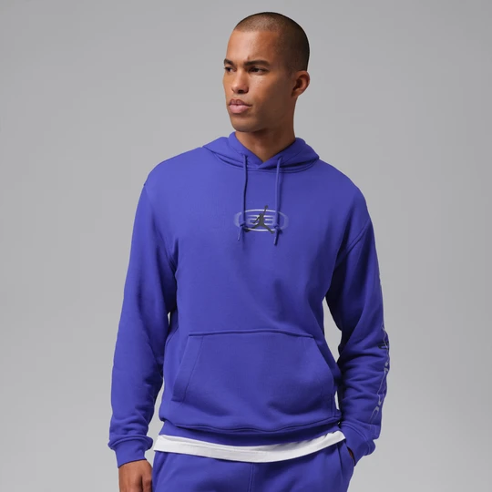 Zdjęcie produktu Męska dzianinowa bluza z kapturem Dri-FIT Jordan Sport Crossover - Niebieski