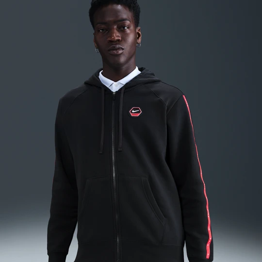 Zdjęcie produktu Męska dzianinowa bluza z kapturem i zamkiem na całej długości Nike City Side - Czerń
