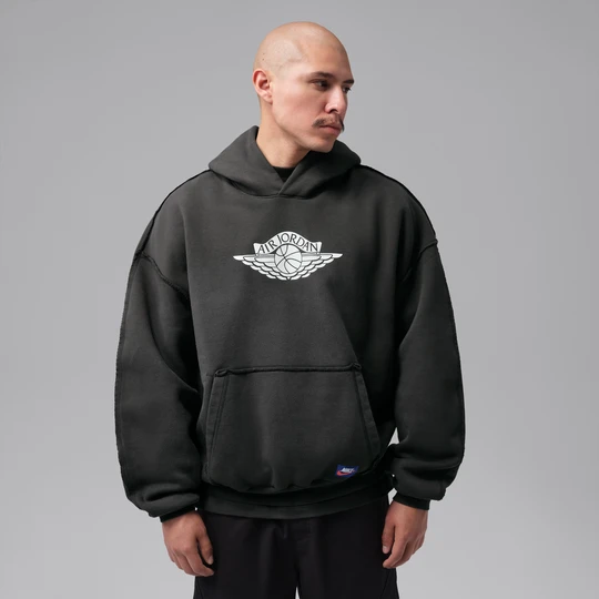 Zdjęcie produktu Męska dzianinowa bluza z kapturem Jordan Flight Wings - Zieleń