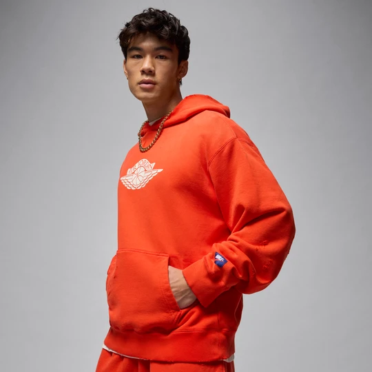 Zdjęcie produktu Męska dzianinowa bluza z kapturem Jordan Rare Air - Czerwony