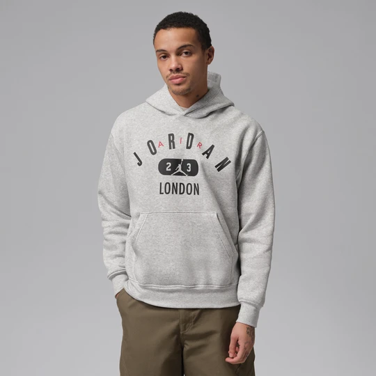 Zdjęcie produktu Męska dzianinowa bluza z kapturem London Jordan - Szary