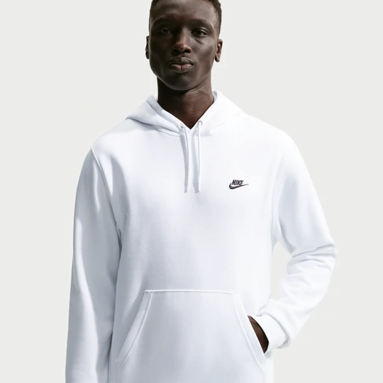 Zdjęcie produktu Męska dzianinowa bluza z kapturem Nike Club - Biel