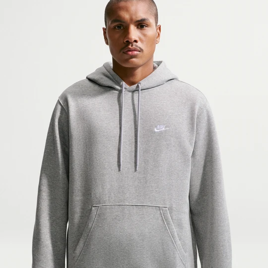 Zdjęcie produktu Męska dzianinowa bluza z kapturem Nike Club - Szary