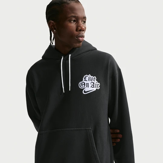 Zdjęcie produktu Męska dzianinowa bluza z kapturem Nike Solo Swoosh - Czerń