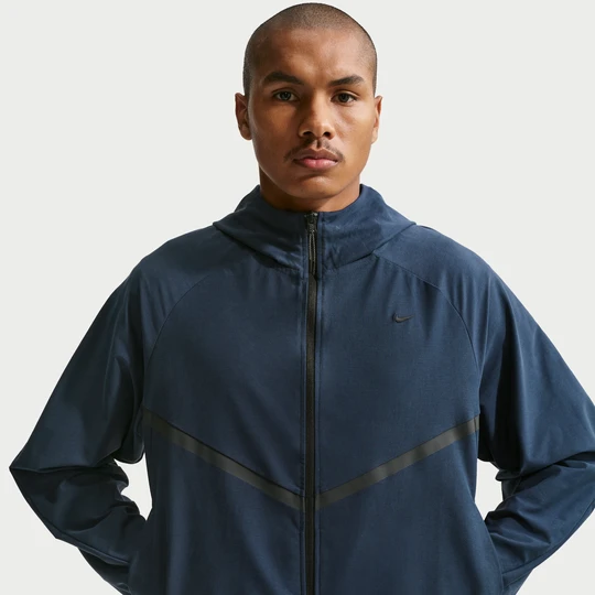 Zdjęcie produktu Męska dzianinowa kurtka z zamkiem na całej długości Shori Windrunner Nike Tech - Niebieski