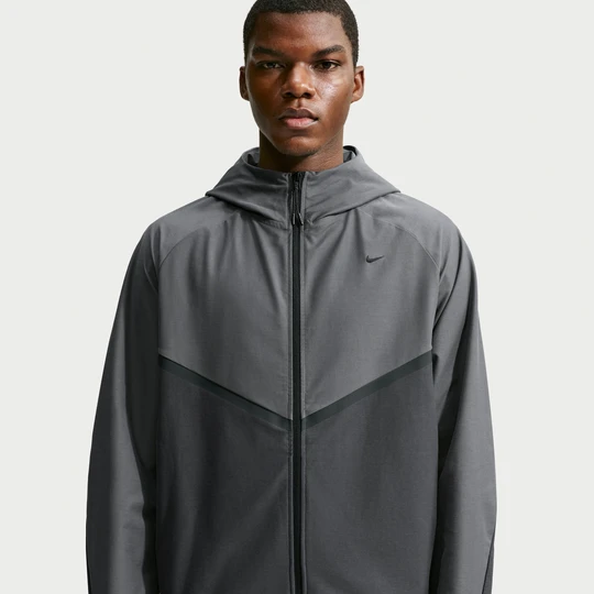 Zdjęcie produktu Męska dzianinowa kurtka z zamkiem na całej długości Shori Windrunner Nike Tech - Szary