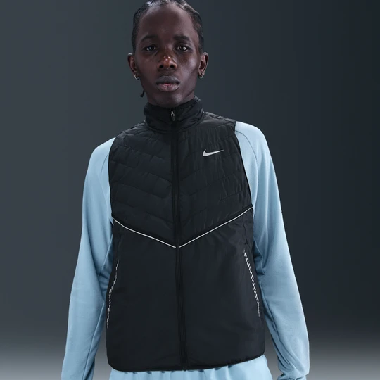 Zdjęcie produktu Męska kamizelka do biegania z elementami o designie odbijającym światło Nike Therma-FIT Repel - Czerń