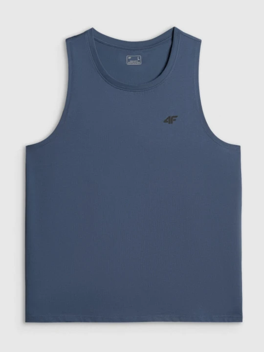 Zdjęcie produktu Męska koszulka bez rękawów 4F 4FRSS26TSLEM367 - denim