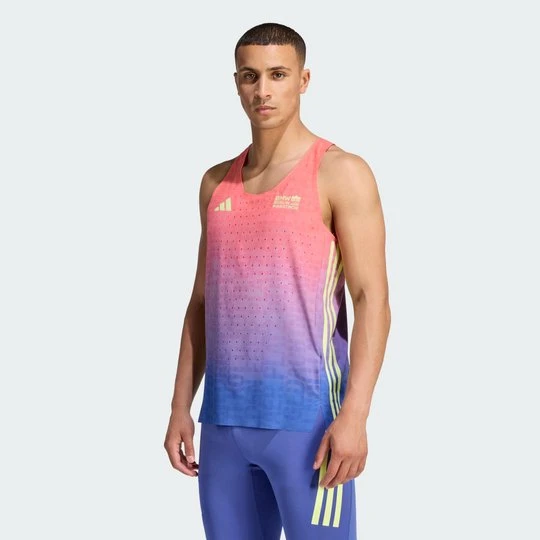 Zdjęcie produktu MĘSKA KOSZULKA BEZ RĘKAWÓW DO BIEGANIA BMW BERLIN-MARATHON 2026 Adidas beżowy