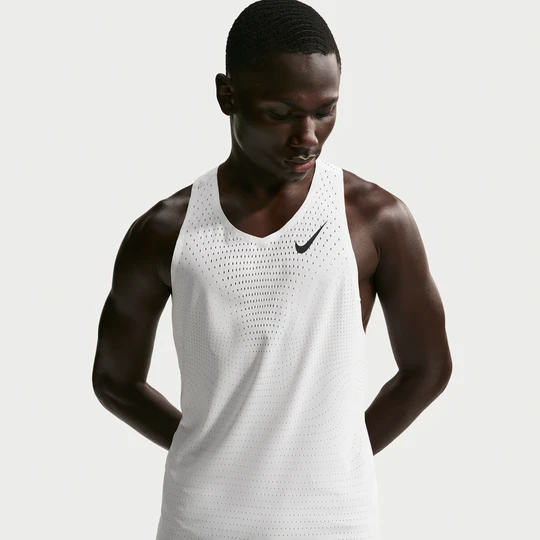 Zdjęcie produktu Męska koszulka bez rękawów do biegania Dri-FIT ADV Nike AeroSwift - Biel
