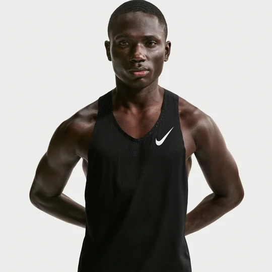 Zdjęcie produktu Męska koszulka bez rękawów do biegania Dri-FIT ADV Nike AeroSwift - Czerń