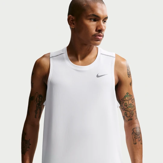 Zdjęcie produktu Męska koszulka bez rękawów do biegania Dri-FIT Nike Miler - Biel
