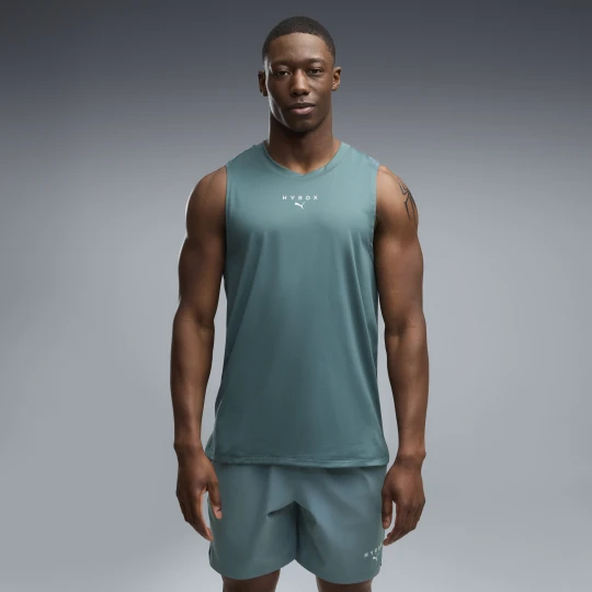 Zdjęcie produktu Męska koszulka bez rękawów PUMA x HYROX CLOUDSPUN, Odzież, Zielony Herb Garden