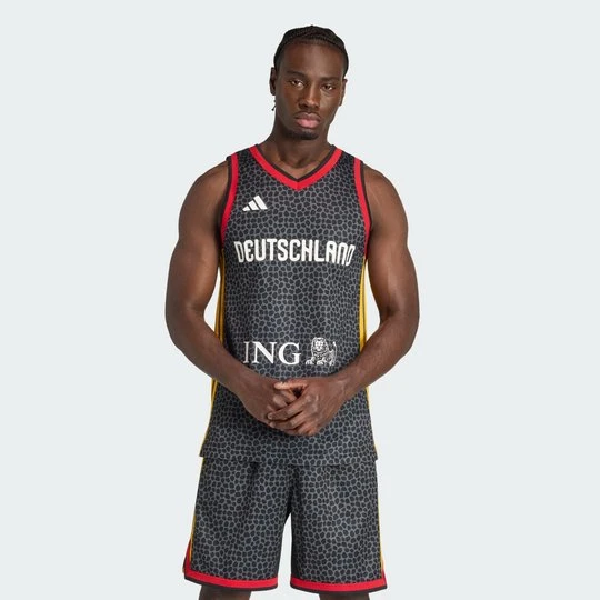 Zdjęcie produktu MĘSKA KOSZULKA DBB BASKETBALL AWAY Adidas Grey Six