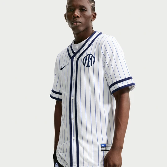 Zdjęcie produktu Męska koszulka do baseballu Nike Inter Mediolan (wersja wyjazdowa) - Biel