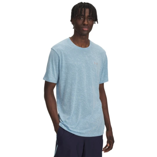Zdjęcie produktu Męska koszulka do biegania Under Armour UA Launch Camo Shortsleeve - niebieska