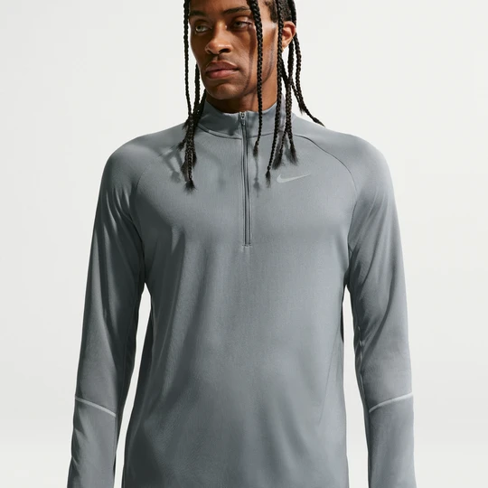 Zdjęcie produktu Męska koszulka do biegania z zamkiem 1/2 Dri-FIT Nike Miler - Szary