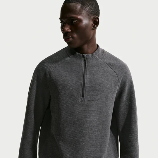 Zdjęcie produktu Męska koszulka do golfa Therma-FIT Nike Par z zamkiem 1/2 - Czerń
