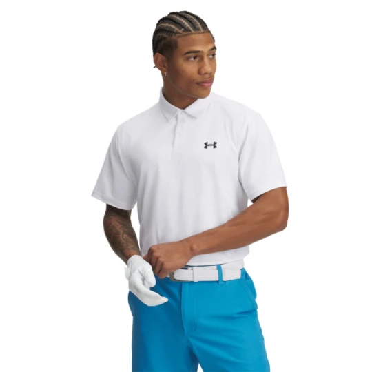 Zdjęcie produktu Męska koszulka do golfa Under Armour UA T2G Pique Polo - biała