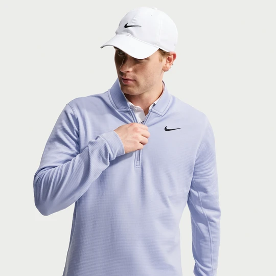 Zdjęcie produktu Męska koszulka do golfa z zamkiem 1 / 2 Nike Velocity Therma-FIT - Fiolet