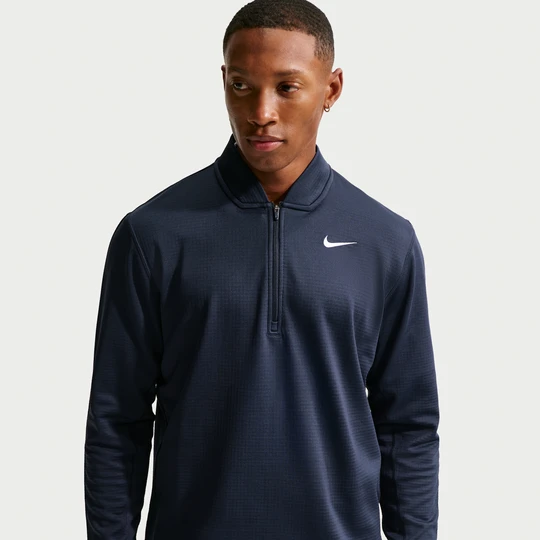 Zdjęcie produktu Męska koszulka do golfa z zamkiem 1 / 2 Nike Velocity Therma-FIT - Niebieski