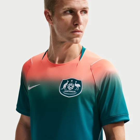 Zdjęcie produktu Męska koszulka do piłki nożnej Nike Dri-FIT Australia Stadium 2026 (wersja wyjazdowa) – replika - Niebieski
