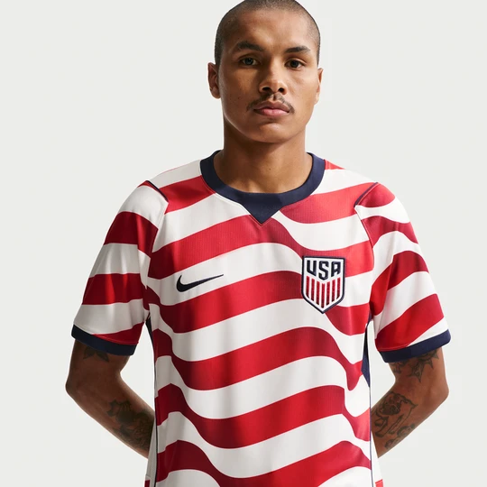 Zdjęcie produktu Męska koszulka do piłki nożnej Nike Dri-FIT USMNT Stadium 2026 (wersja domowa) – replika - Biel