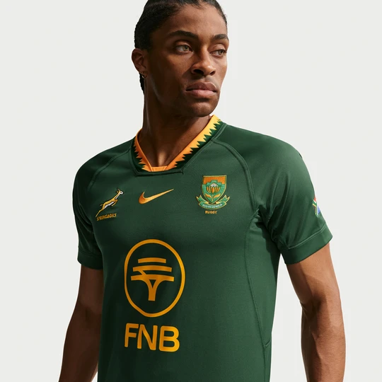 Zdjęcie produktu Męska koszulka do rugby Springboks (wersja domowa) – replika - Zieleń Nike