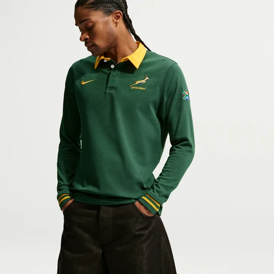 Zdjęcie produktu Męska koszulka do rugby z długim rękawem Nike Springboks (wersja domowa) - Zieleń