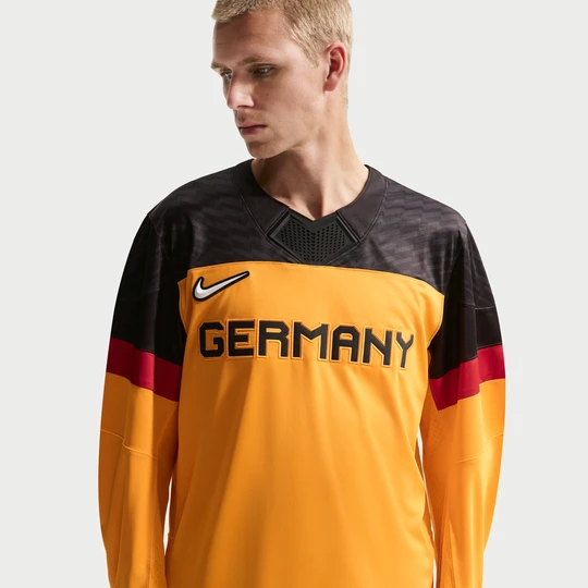 Zdjęcie produktu Męska koszulka hokejowa Nike „Team Germany” - Brązowy