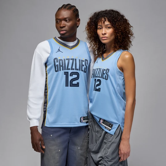 Zdjęcie produktu Męska koszulka Jordan Dri-FIT NBA Swingman Memphis Grizzlies Statement Edition - Niebieski