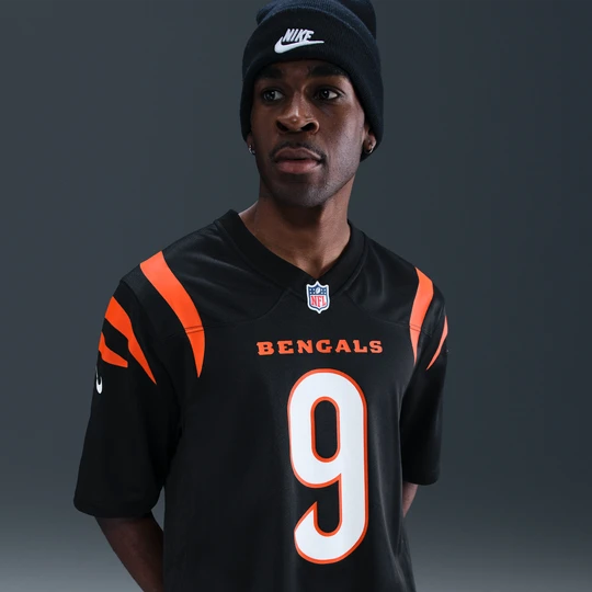 Zdjęcie produktu Męska koszulka meczowa do futbolu amerykańskiego NFL Cincinnati Bengals (Joe Burrow) - Czerń Nike
