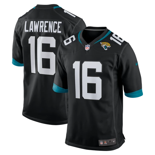 Zdjęcie produktu Męska koszulka meczowa do futbolu amerykańskiego NFL Jacksonville Jaguars (Trevor Lawrence) - Czerń Nike