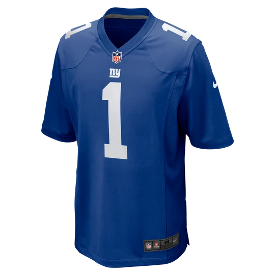 Zdjęcie produktu Męska koszulka meczowa do futbolu amerykańskiego Nike NFL Malik Nabers New York Giants - Niebieski