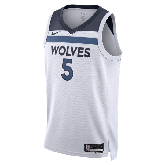 Zdjęcie produktu Męska koszulka Nike Dri-FIT NBA Swingman Minnesota Timberwolves Association Edition - Biel