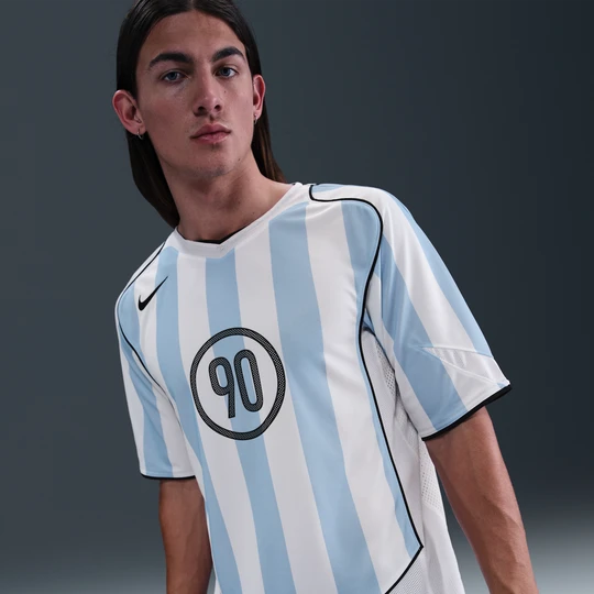 Zdjęcie produktu Męska koszulka piłkarska Dri-FIT Nike Total 90 - Niebieski