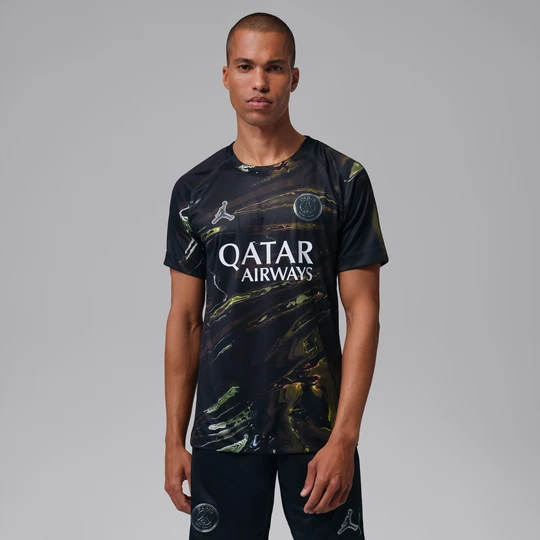 Zdjęcie produktu Męska koszulka piłkarska Jordan Dri-FIT Paris Saint-Germain Stadium 2026 (wersja nocna) – replika - Czerń