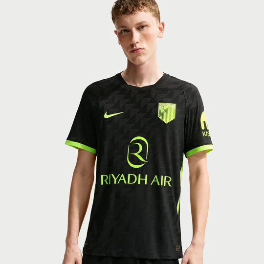 Zdjęcie produktu Męska koszulka piłkarska Nike Aero-FIT Authentic Atlético Madryt Match 2026/27 (wersja wyjazdowa) - Czerń