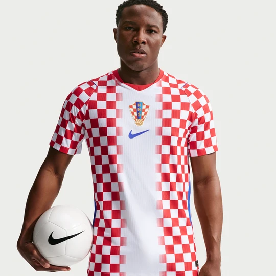 Zdjęcie produktu Męska koszulka piłkarska Nike Aero-FIT Authentic Chorwacja Match 2026 (wersja domowa) - Biel