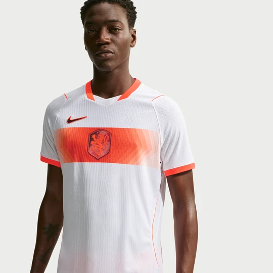 Zdjęcie produktu Męska koszulka piłkarska Nike Aero-FIT reprezentacja Holandii Match 2026 (wersja wyjazdowa) - Biel