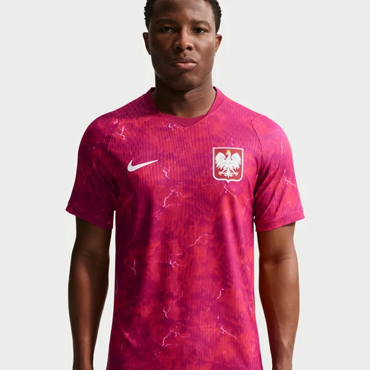 Zdjęcie produktu Męska koszulka piłkarska Nike Aero-FIT Authentic Polska Match 2026 (wersja wyjazdowa) - Czerwony