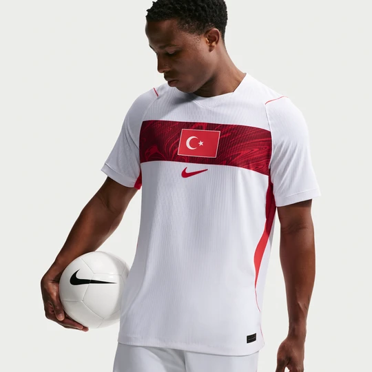 Zdjęcie produktu Męska koszulka piłkarska Nike Aero-FIT Authentic Turcja Match 2026 (wersja wyjazdowa) - Biel