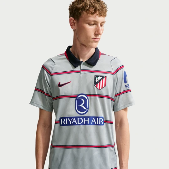 Zdjęcie produktu Męska koszulka piłkarska Nike Dri-FIT Atlético Madryt Stadium 2026 / 27 (wersja trzecia) – replika - Szary