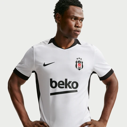 Zdjęcie produktu Męska koszulka piłkarska Nike Dri-FIT Beşiktaş J.K. 2026 / 27 (wersja domowa) – replika - Biel