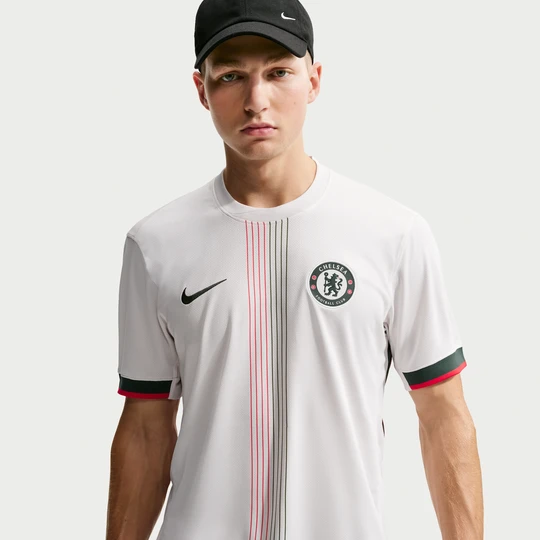 Zdjęcie produktu Męska koszulka piłkarska Nike Dri-FIT Chelsea F.C. Stadium 2025/26 (wersja wyjazdowa) – replika - Szary