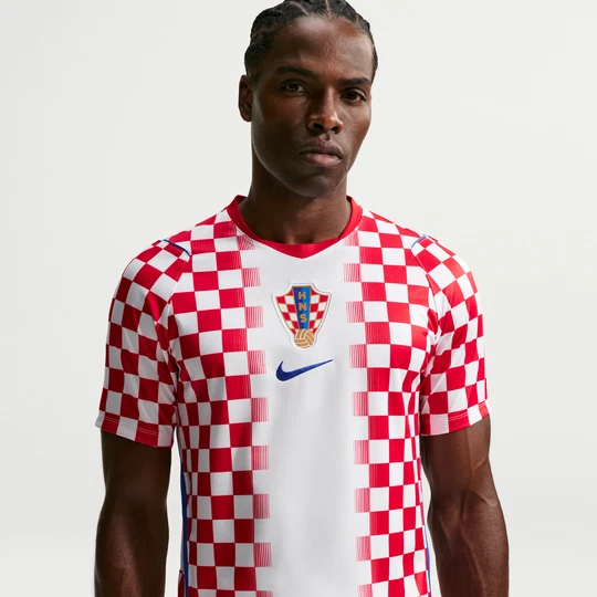 Zdjęcie produktu Męska koszulka piłkarska Nike Dri-FIT Chorwacja Stadium 2026 (wersja domowa) – replika - Biel