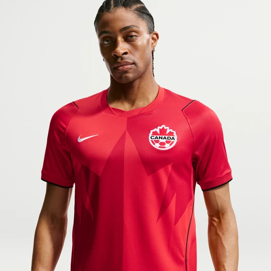 Zdjęcie produktu Męska koszulka piłkarska Nike Dri-FIT Kanada Stadium 2026 (wersja domowa) – replika - Czerwony