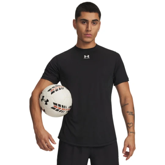 Zdjęcie produktu Męska koszulka piłkarska Under Armour UA M Challenger Pro PRNT SS – czarna
