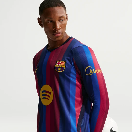 Zdjęcie produktu Męska koszulka piłkarska z długim rękawem Nike Dri-FIT FC Barcelona Stadium 2026/27 (wersja domowa) – replika - Czerwony